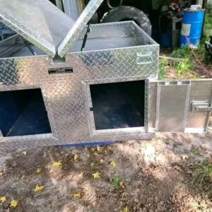 Diamond Deluxe Dog Box with Dual Side Top Storage for Full-Size Truck